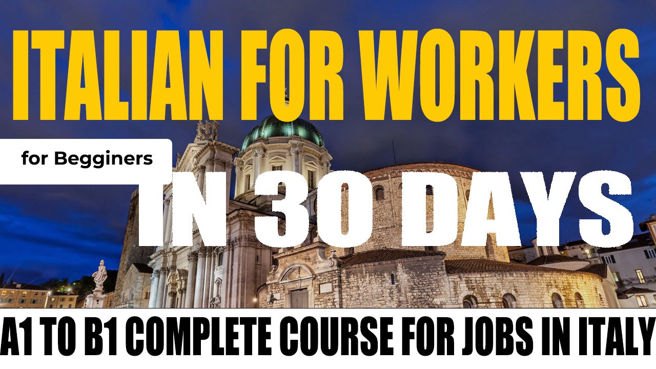 Free course Italian in 30 days Basic Italian Language